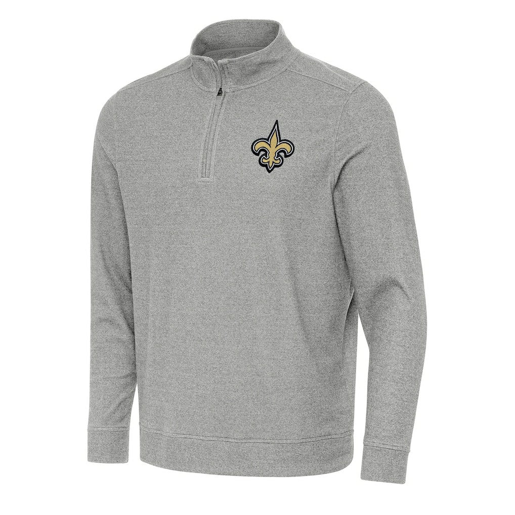 Antigua Subtle Quarter-Zip Top - New Orleans Saints Tops