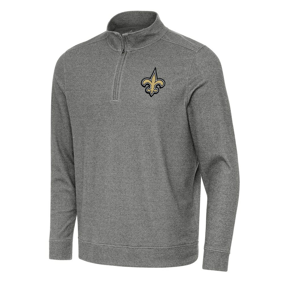 Antigua Subtle Quarter-Zip Top - New Orleans Saints Tops