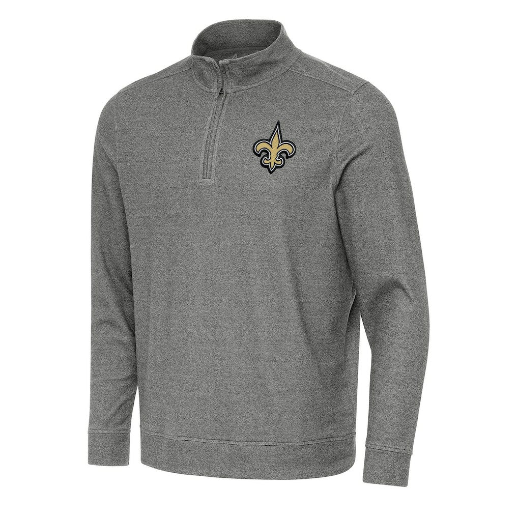 Antigua Subtle Quarter-Zip Top - New Orleans Saints Tops