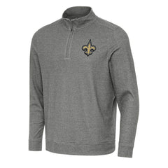 Antigua Subtle Quarter-Zip Top - New Orleans Saints Tops
