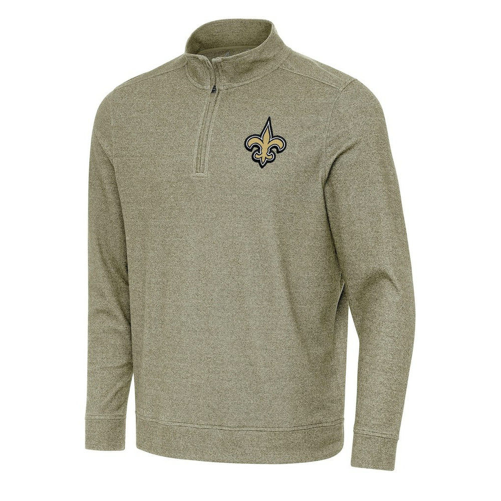 Antigua Subtle Quarter-Zip Top - New Orleans Saints Tops