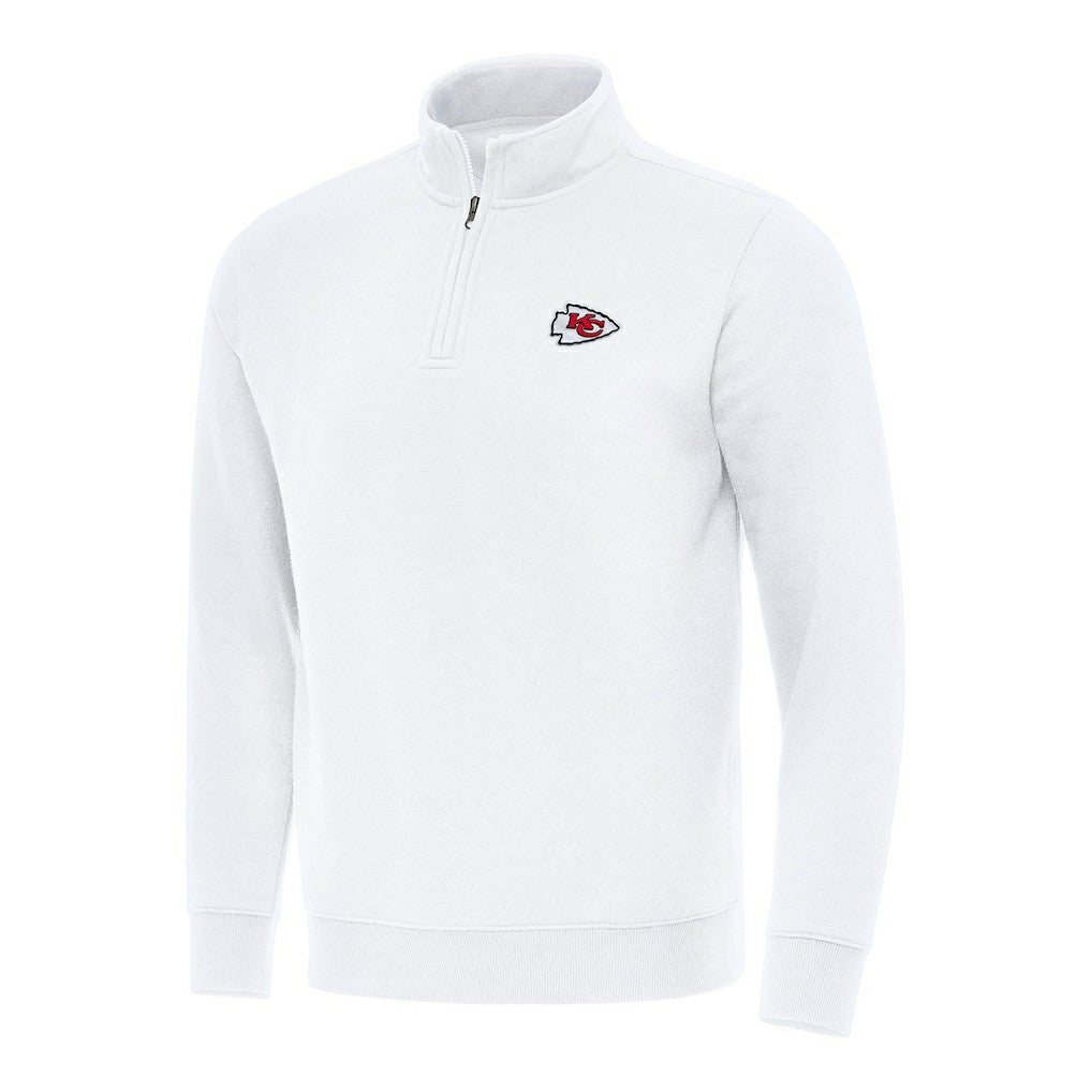 Antigua Victory Quarter-Zip Pullover Top - Kansas City Chiefs Pullover
