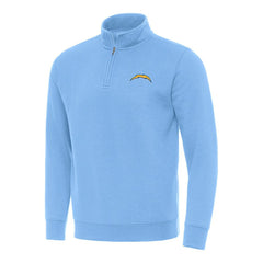 Antigua Victory Quarter-Zip Pullover Top - Los Angeles Chargers Pullover