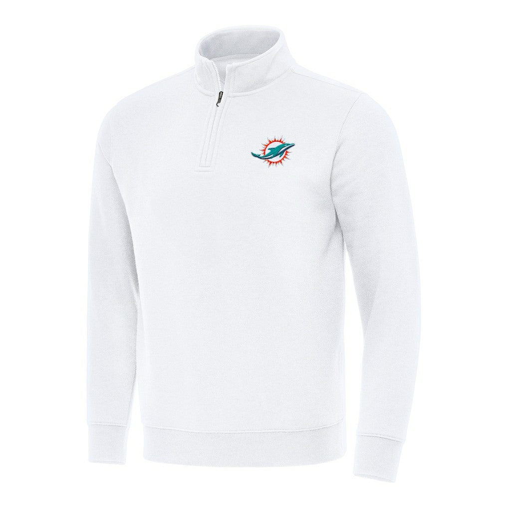 Antigua Victory Quarter-Zip Pullover Top - Miami Dolphins Pullover