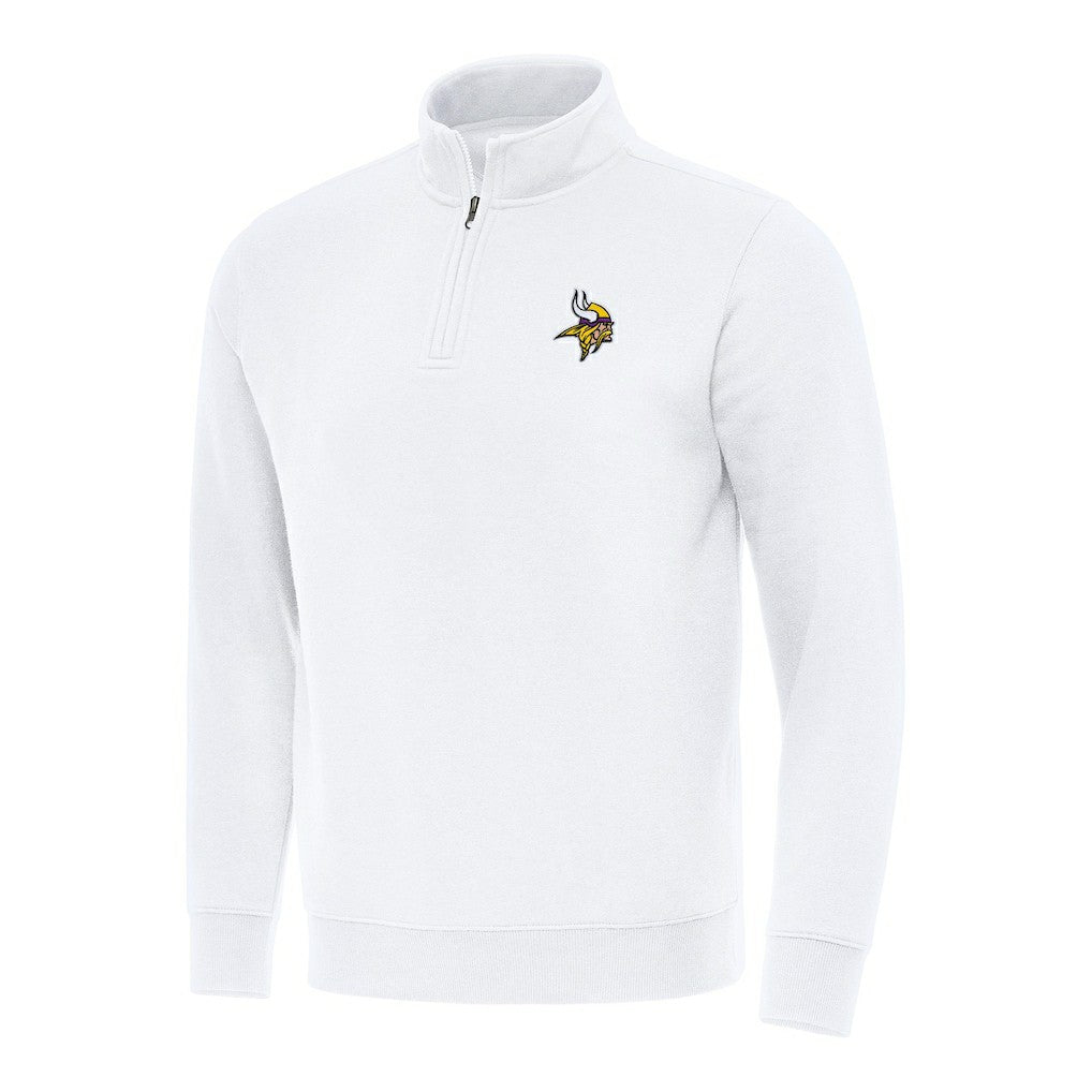 Antigua Victory Quarter-Zip Pullover Top - Minnesota Vikings Pullover