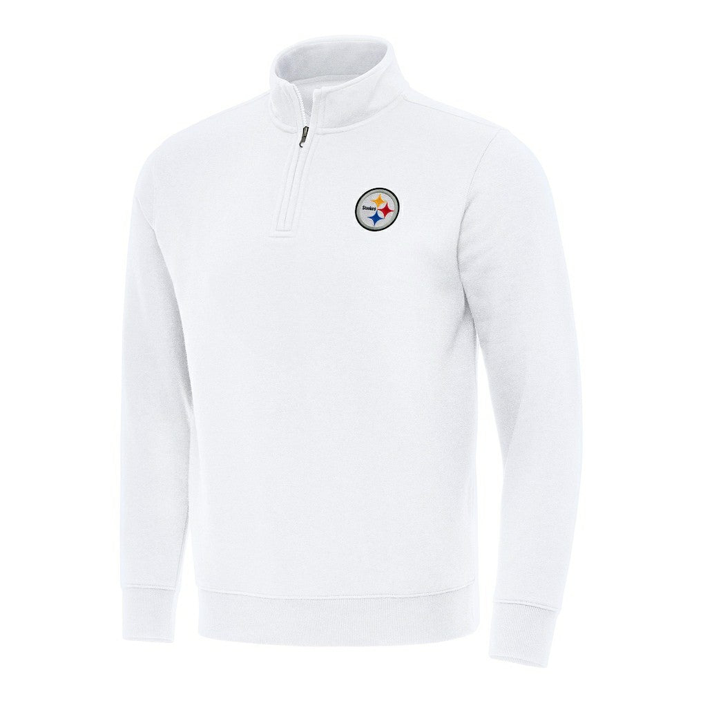 Antigua Victory Quarter-Zip Pullover Top - Pittsburgh Steelers Pullover