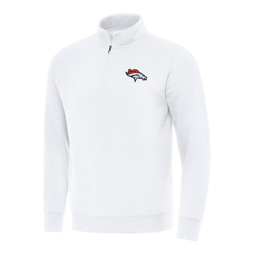 Antigua Victory Quarter-Zip Pullover Top - Denver Broncos Pullover