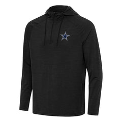 Antigua Spikes Quarter-Zip Pullover Hoodie - Dallas Cowboys Hoodies