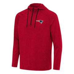 Antigua Spikes Quarter-Zip Pullover Hoodie - New England Patriots Hoodies
