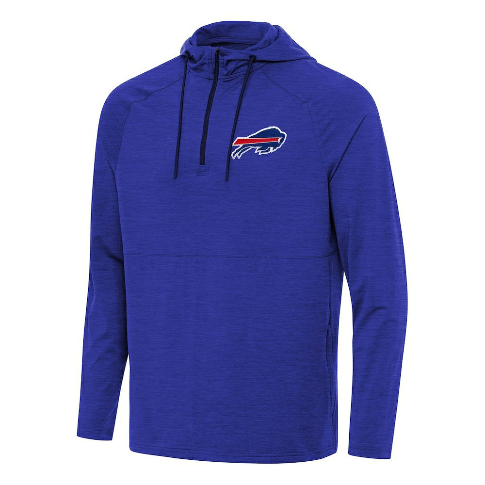 Antigua Spikes Quarter-Zip Pullover Hoodie - Buffalo Bills Hoodies