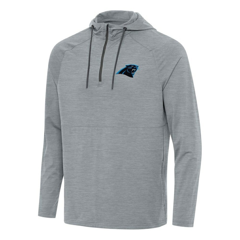 Antigua Spikes Quarter-Zip Pullover Hoodie - Carolina Panthers Hoodies