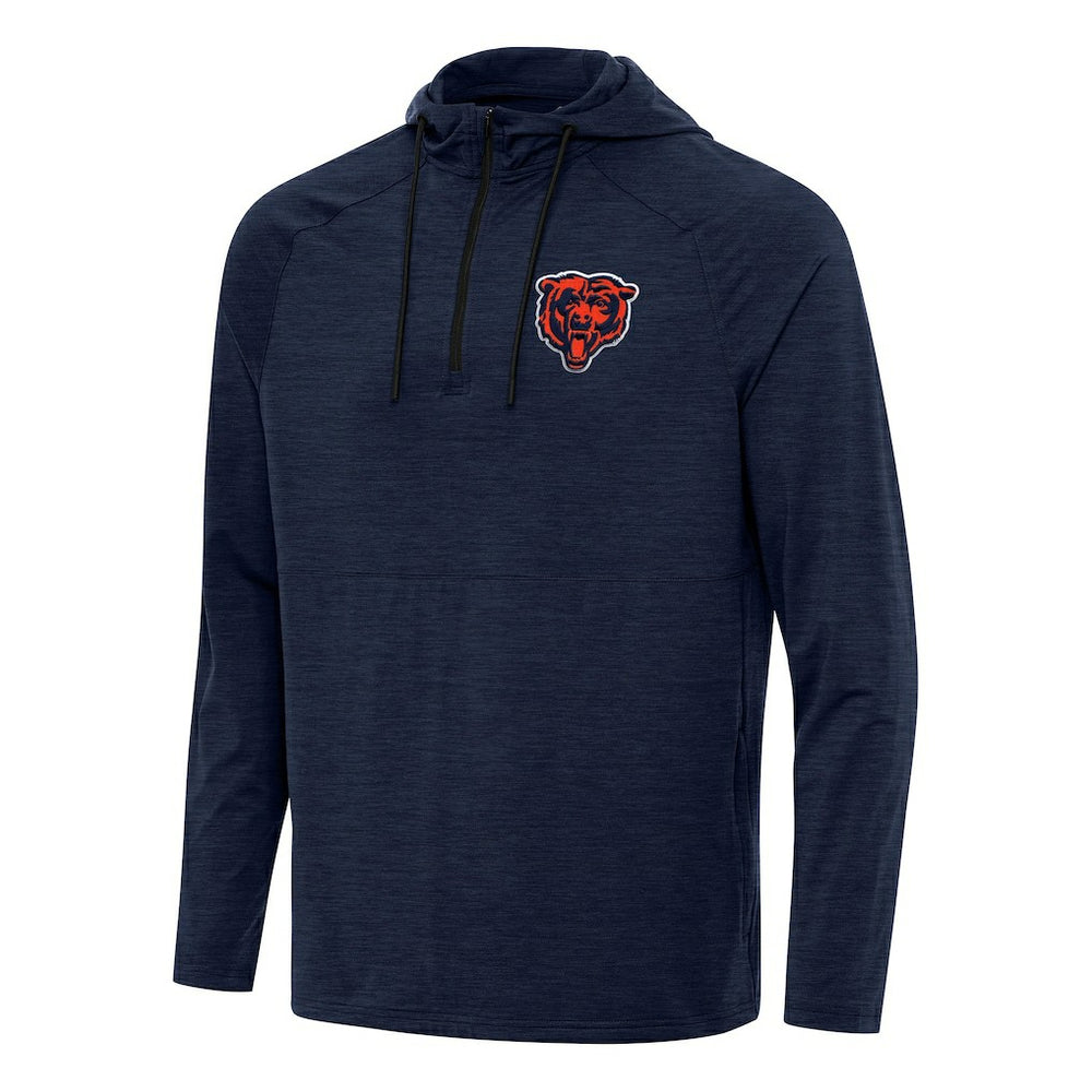 Antigua Spikes Quarter-Zip Pullover Hoodie - Chicago Bears Hoodies