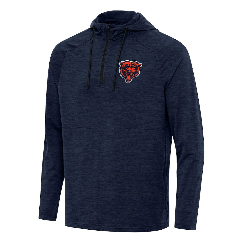 Antigua Spikes Quarter-Zip Pullover Hoodie - Chicago Bears Hoodies