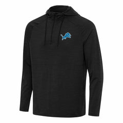 Antigua Spikes Quarter-Zip Pullover Hoodie - Detroit Lions Hoodies