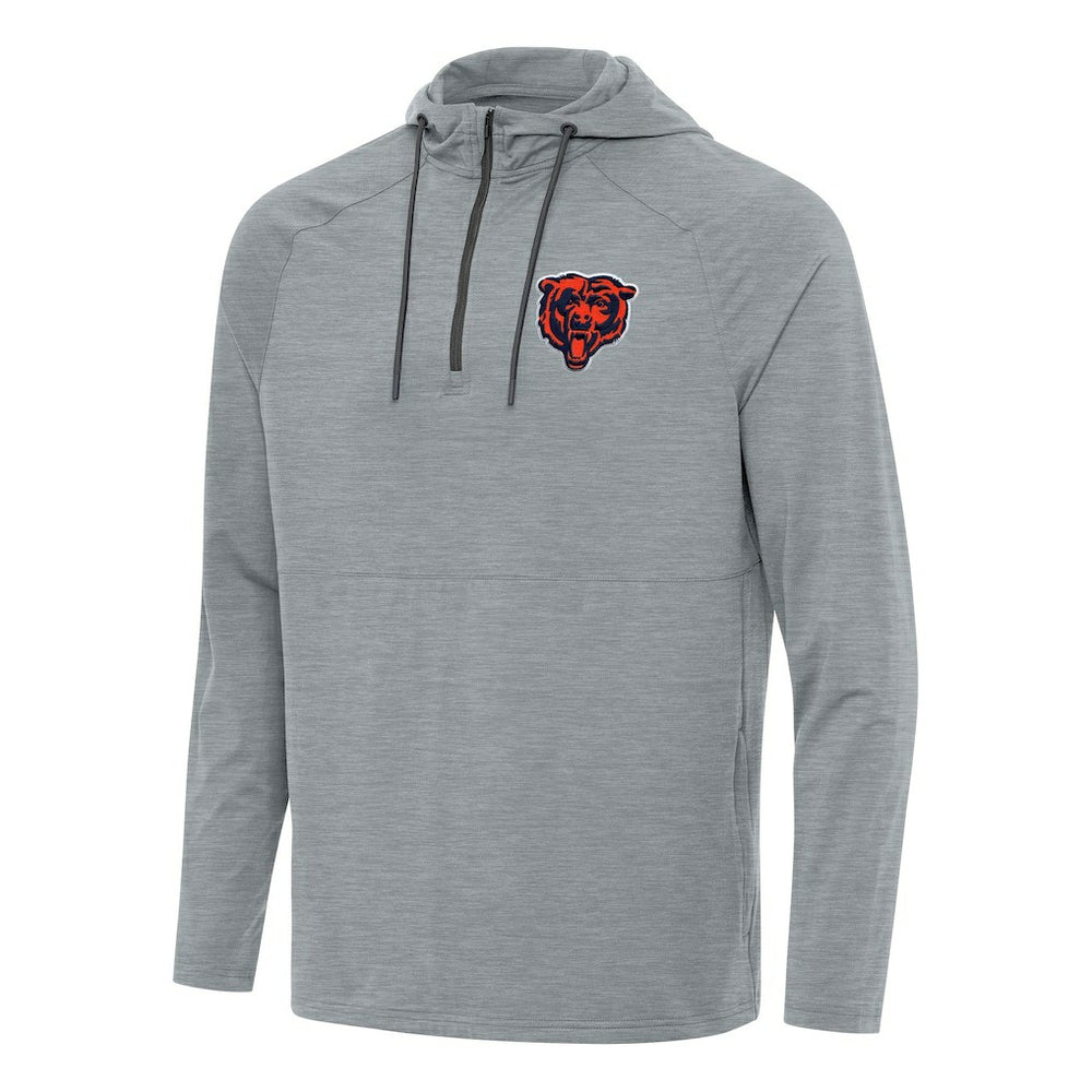 Antigua Spikes Quarter-Zip Pullover Hoodie - Chicago Bears Hoodies