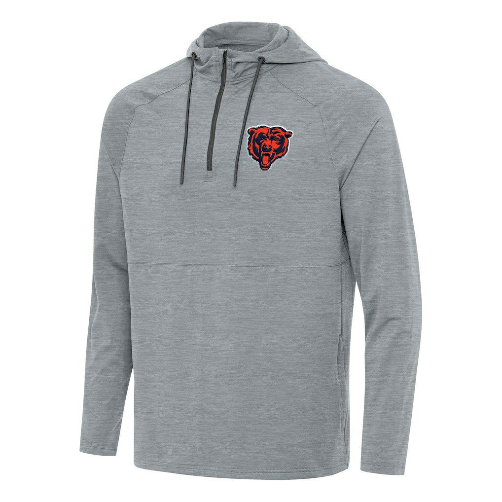 Antigua Spikes Quarter-Zip Pullover Hoodie - Chicago Bears Hoodies