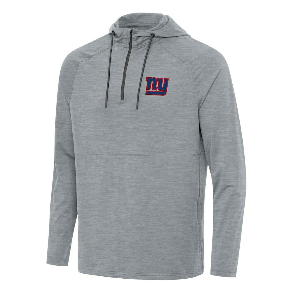 Antigua Spikes Quarter-Zip Pullover Hoodie - New York Giants Hoodies