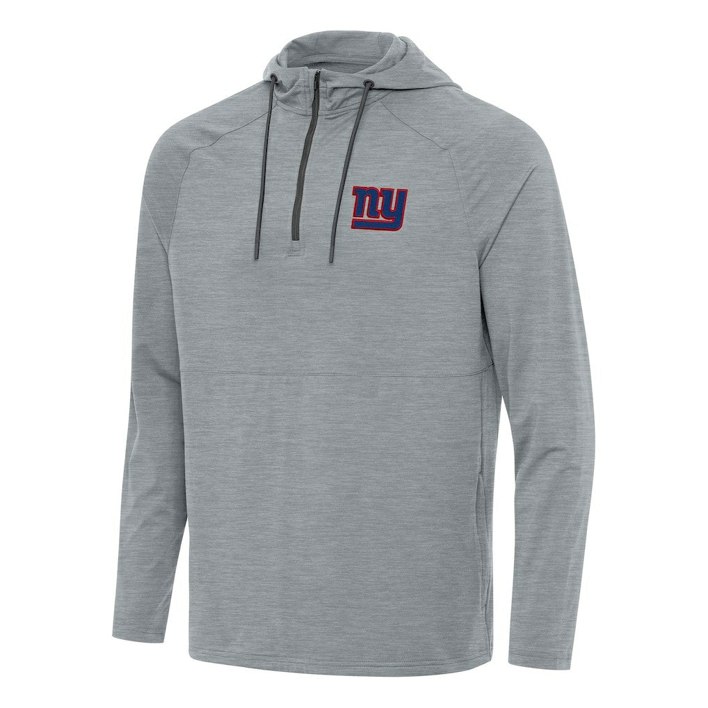 Antigua Spikes Quarter-Zip Pullover Hoodie - New York Giants Hoodies