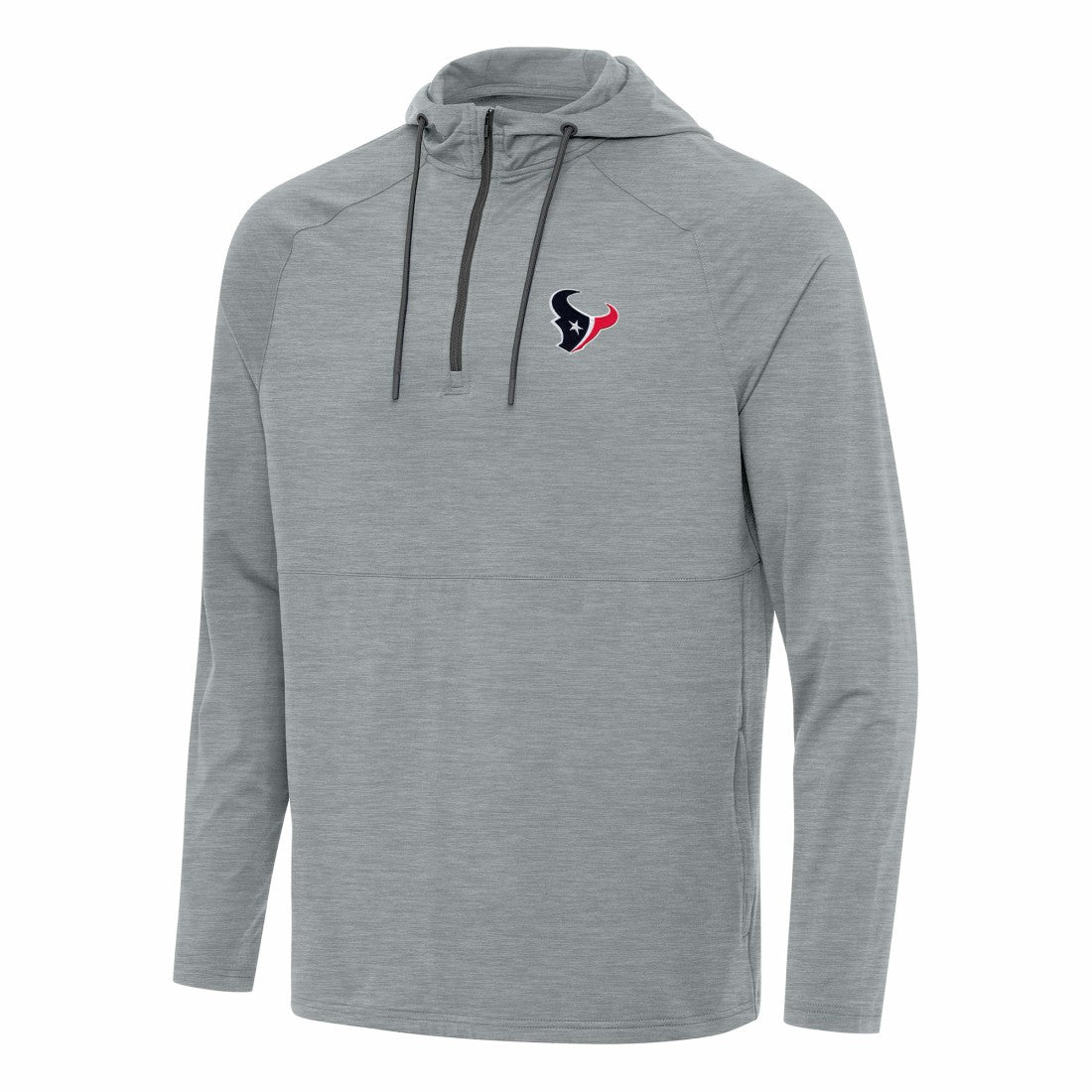 Antigua Spikes Quarter-Zip Pullover Hoodie - Houston Texans Hoodies