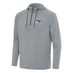 Antigua Spikes Quarter-Zip Pullover Hoodie - Seattle Seahawks Hoodies
