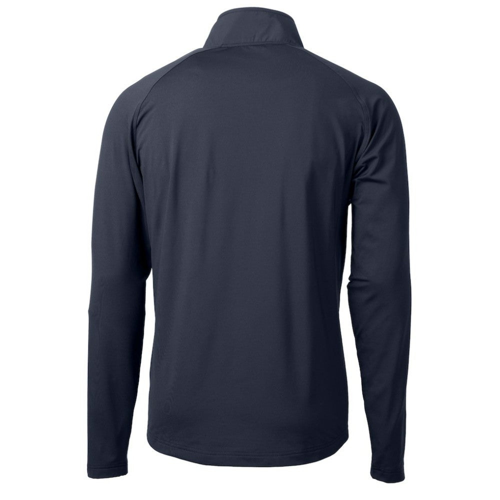 Navy Boston Red Sox Cutter & Buck Adapt Eco Hybrid Raglan DryTec Quarter-Zip Jacket