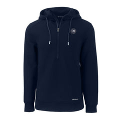 Navy Chicago Cubs Cutter & Buck Roam Eco Recycled Half-Zip Pullover Hoodie