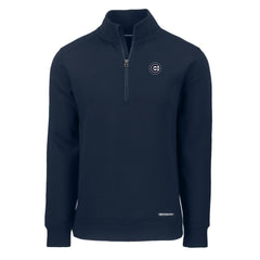 Navy Chicago Cubs Cutter & Buck Roam Eco Quarter-Zip Jacket