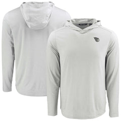 Gray Cleveland Guardians Cutter & Buck Coastline Epic Comfort Eco Recycled Long Sleeve Hoodie T-Shirt