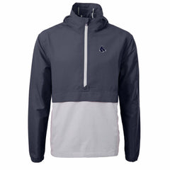 Navy/Gray Boston Red Sox Cutter & Buck Charter Eco Recycled Anorak Half-Zip Hoodie Jacket