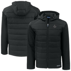 Black Boston Red Sox Cutter & Buck Evoke Hybrid Eco Softshell Recycled Full-Zip Jacket