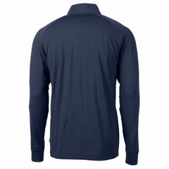 Navy Los Angeles Dodgers Cutter & Buck Adapt Eco Raglan Quarter-Zip Jacket