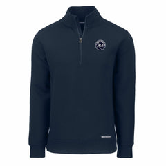 Navy New York Mets Cutter & Buck Roam Eco Quarter-Zip Jacket