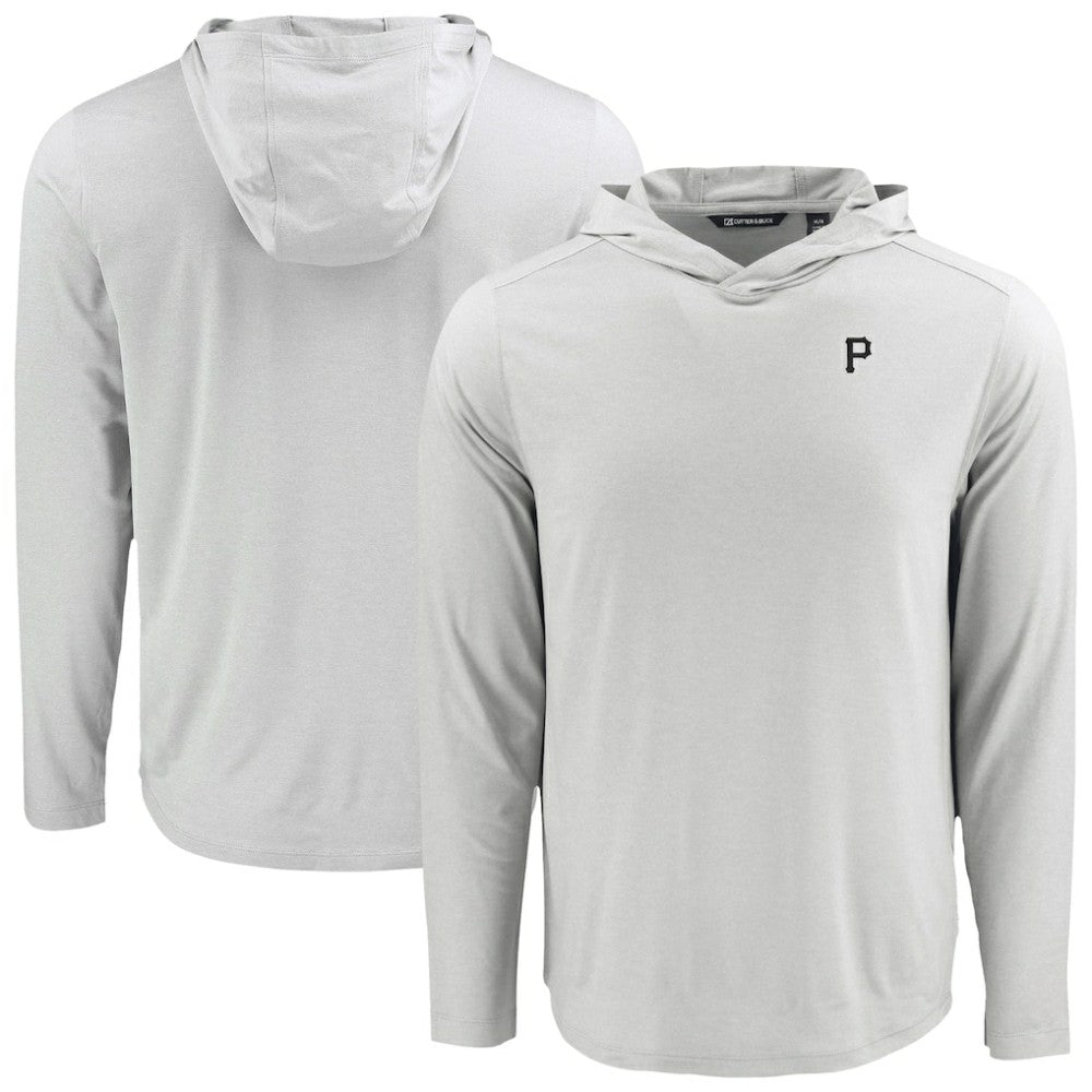Gray Pittsburgh Pirates Cutter & Buck Coastline Epic Comfort Eco Recycled Hoodie T-Shirt