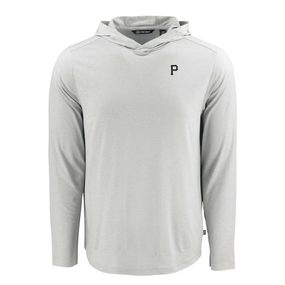 Gray Pittsburgh Pirates Cutter & Buck Coastline Epic Comfort Eco Recycled Hoodie T-Shirt