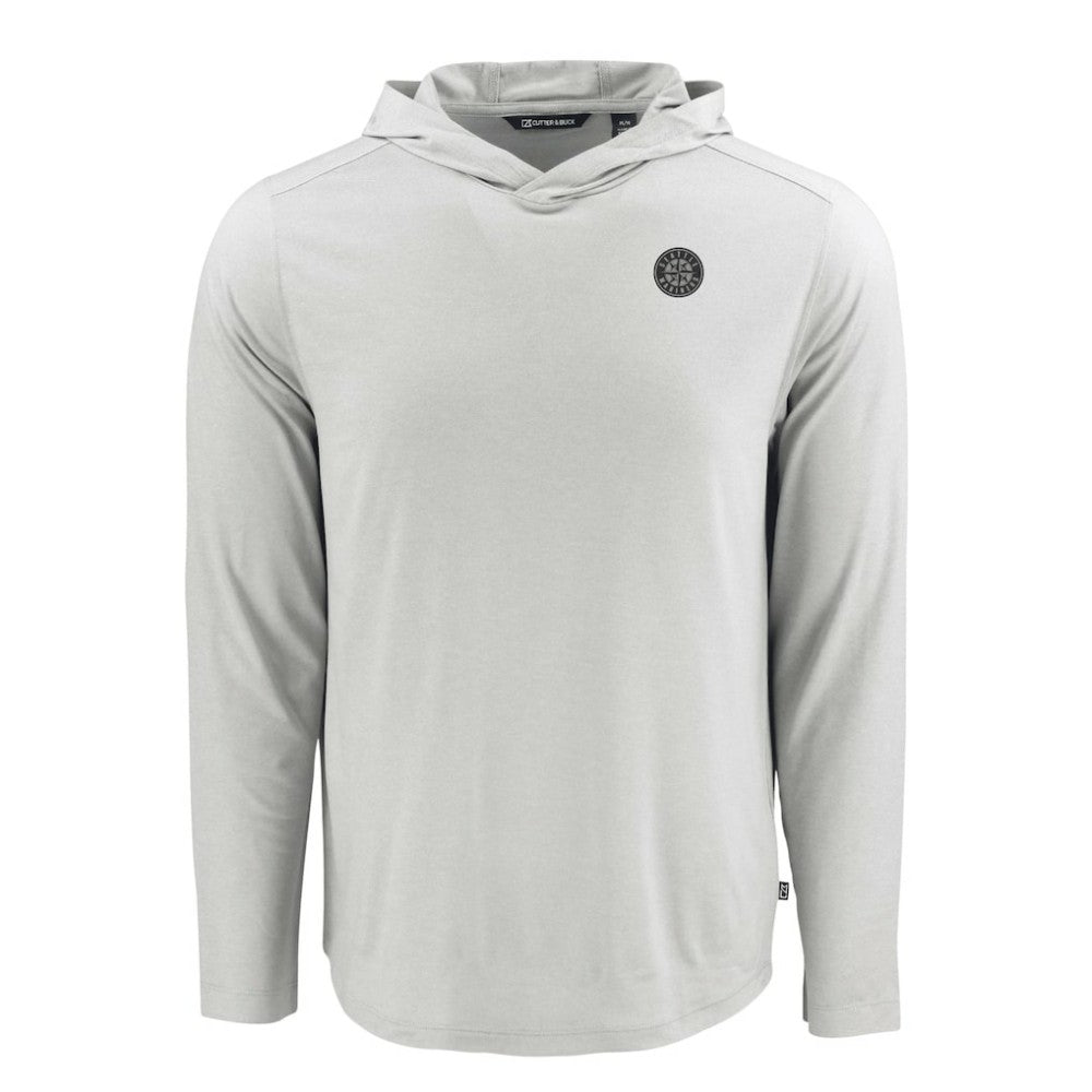 Gray Seattle Mariners Cutter & Buck Coastline Epic Comfort Eco Recycled Hoodie T-Shirt