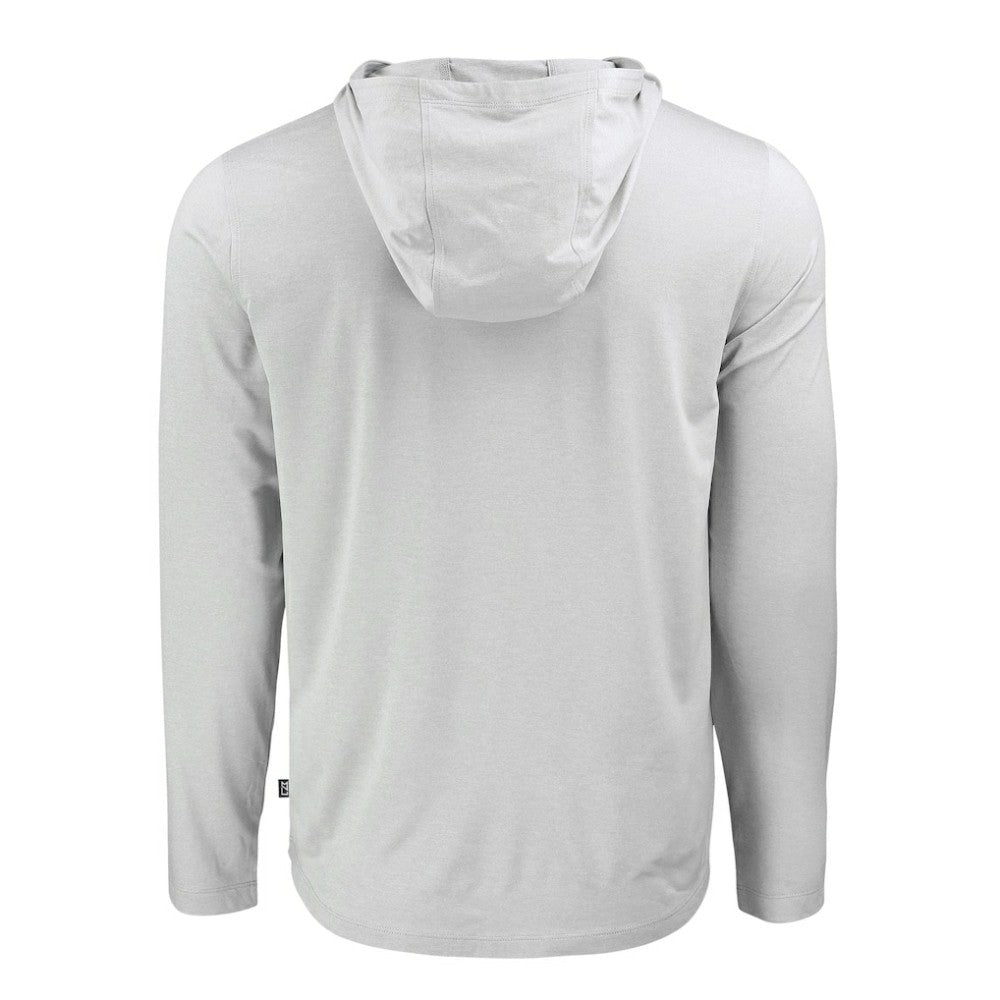 Gray Miami Marlins Cutter & Buck Coastline Epic Comfort Eco Recycled Hoodie T-Shirt