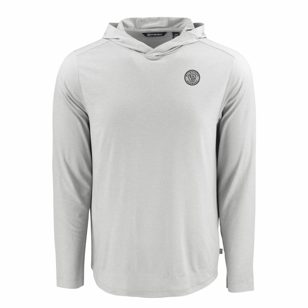 Gray Milwaukee Brewers Cutter & Buck Coastline Epic Comfort Eco Recycled Hoodie T-Shirt