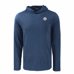 Navy Milwaukee Brewers Cutter & Buck Coastline Epic Comfort Eco Recycled Hoodie T-Shirt