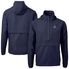 Navy St. Louis Cardinals Cutter & Buck Charter Eco Recycled Anorak Half-Zip Hoodie Jacket