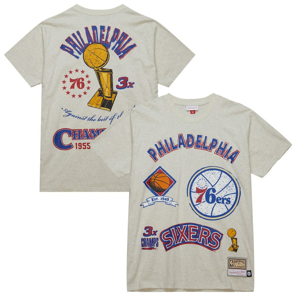 Mitchell & Ness Philadelphia 76ers Hardwood Classics Legacy Defined Retro Championship T-Shirt