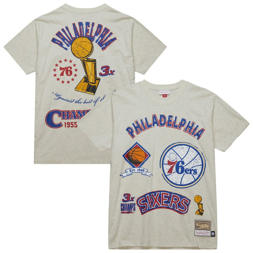 Mitchell & Ness Philadelphia 76ers Hardwood Classics Legacy Defined Retro Championship T-Shirt