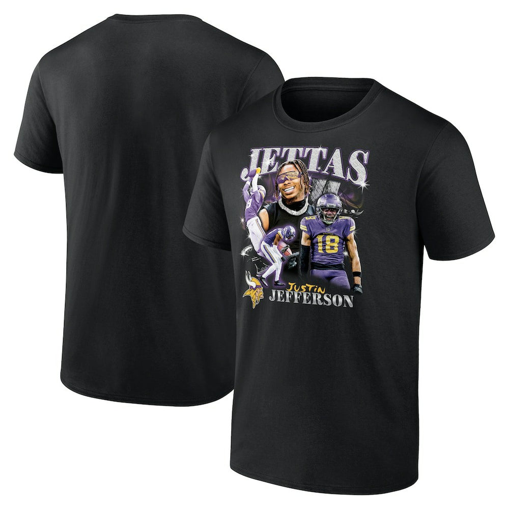 Justin Jefferson  Notorious Player Graphic T-Shirt - Minnesota Vikings T-shirts