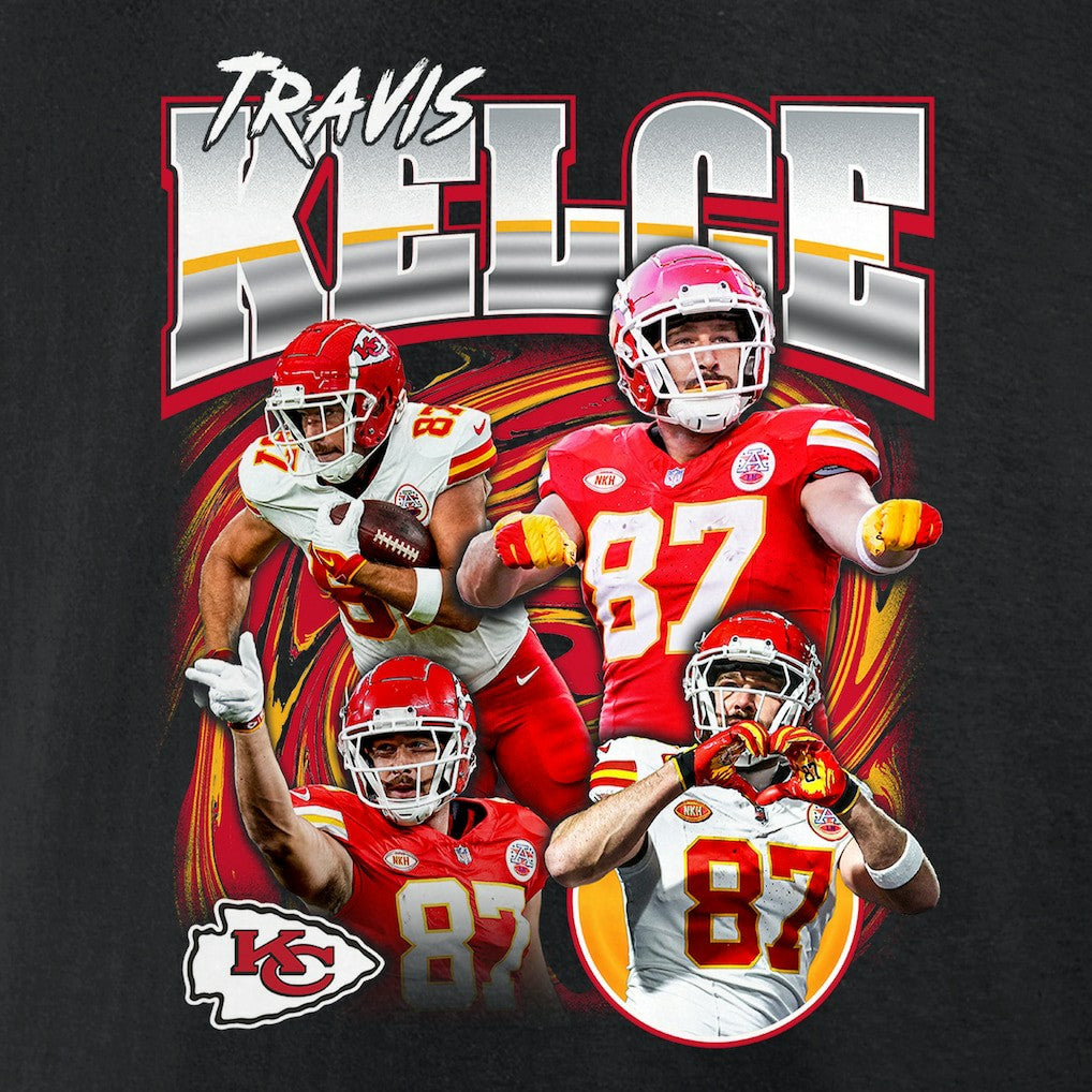 Travis Kelce  Notorious Player Graphic T-Shirt - Kansas City Chiefs T-shirts