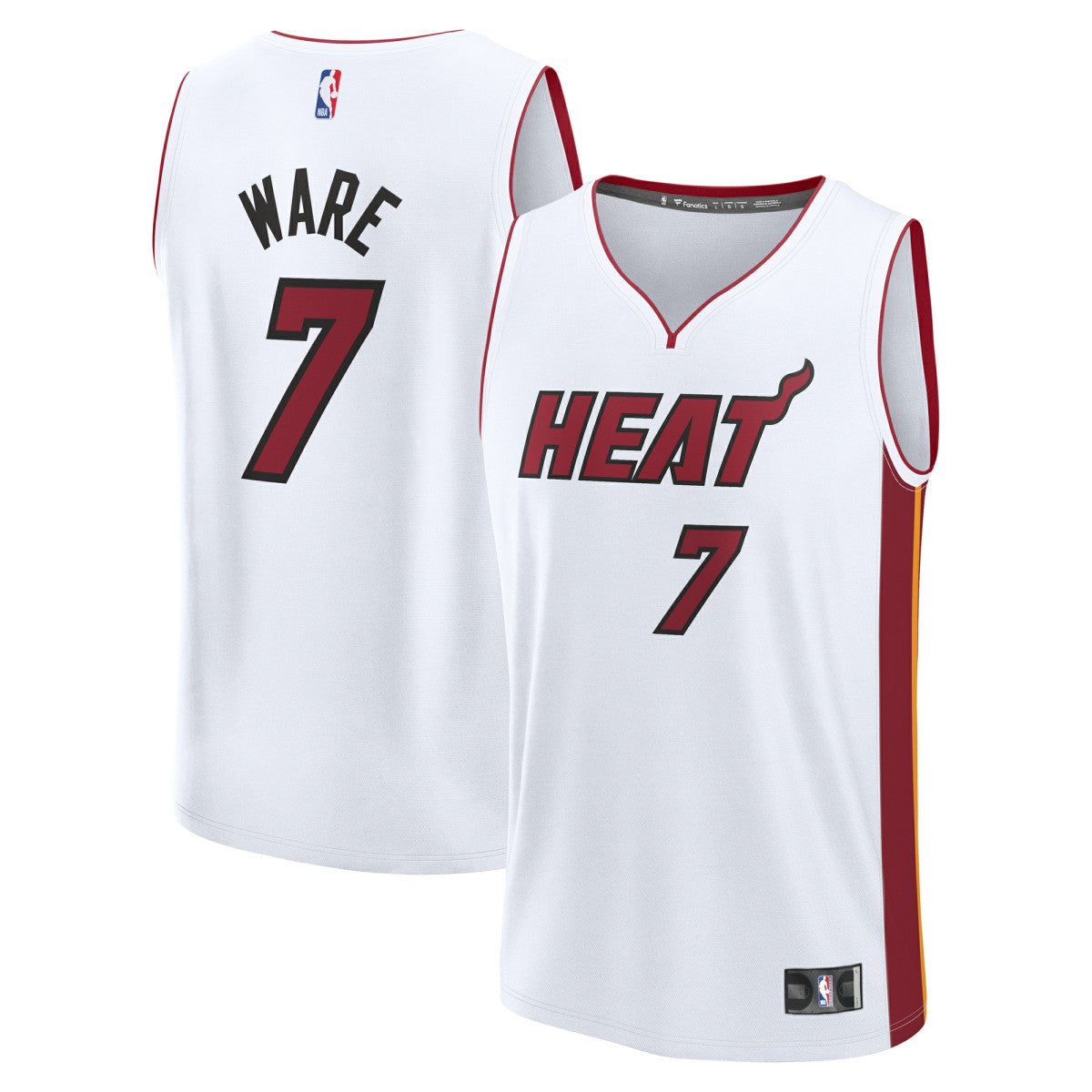 Fanatics Kel'el Ware Miami Heat Youth Fast Break Replica Player Jersey