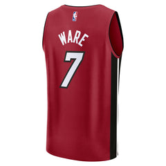 Fanatics Kel'el Ware Miami Heat Youth Fast Break Player Jersey