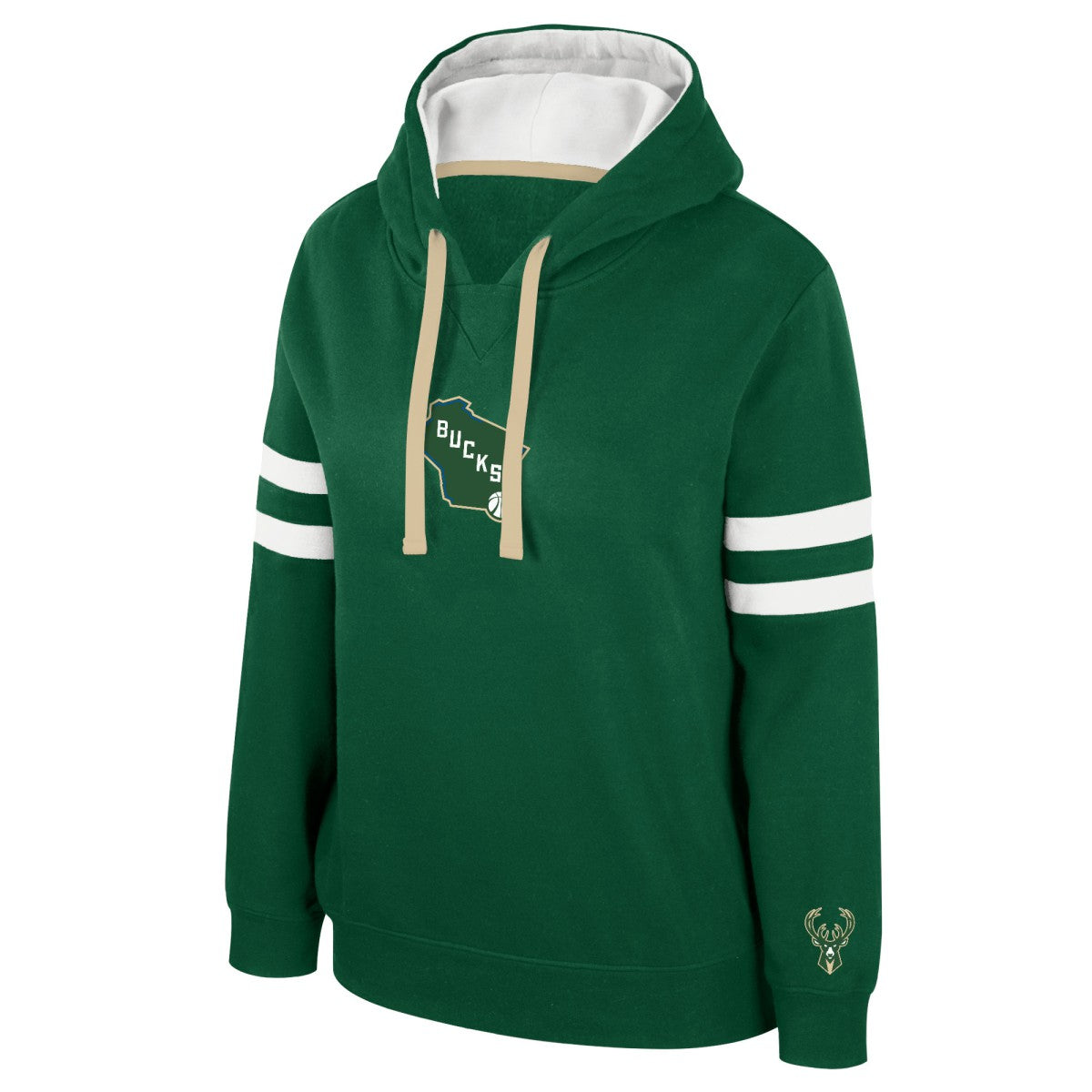 Milwaukee Bucks Stadium Essentials Women's Road Game Pullover Hoodie