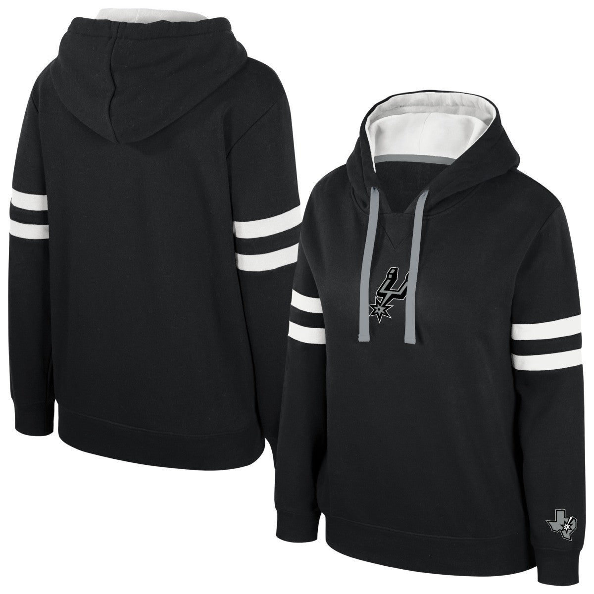 San Antonio Spurs Stadium Essentials Women's Road Game Pullover Hoodie