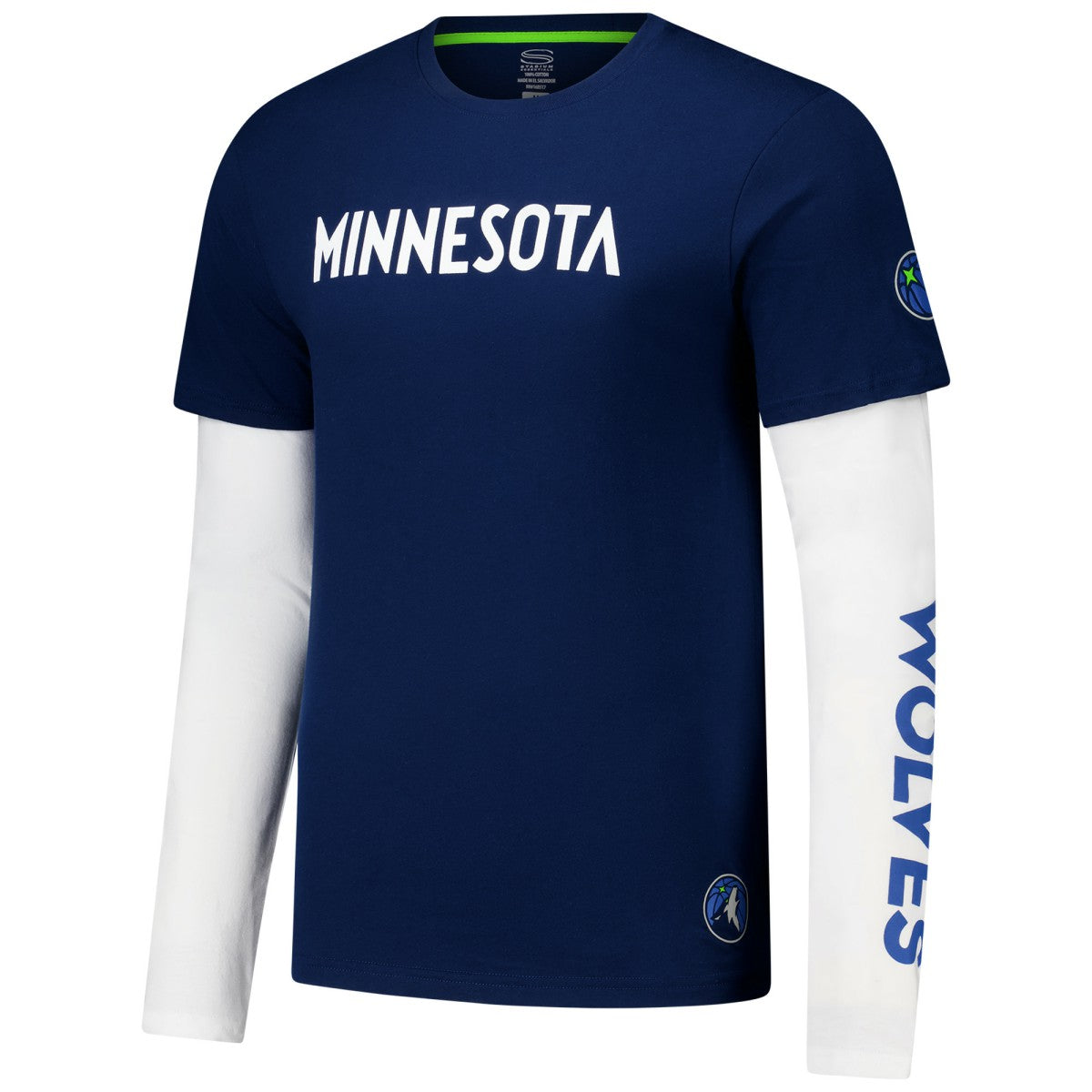 Minnesota Timberwolves Stadium Essentials Unisex Spectator Twofer Long Sleeve T-Shirt