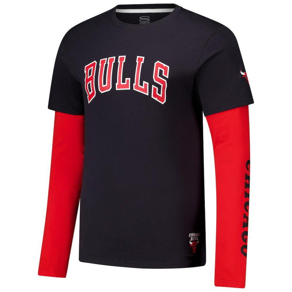 Chicago Bulls Stadium Essentials Unisex Spectator Twofer Long Sleeve T-Shirt sale