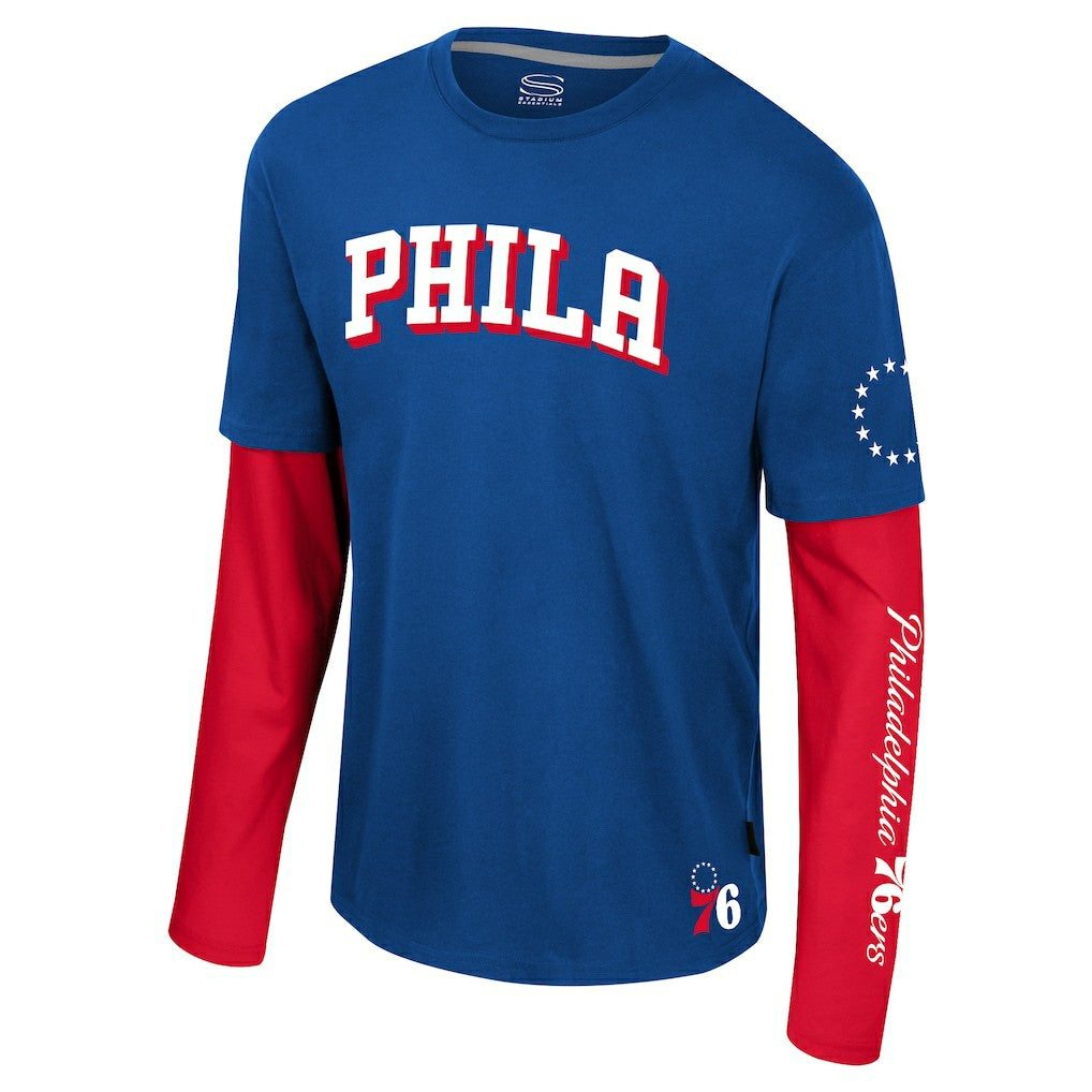 Philadelphia 76ers Stadium Essentials Unisex Spectator 2fer Long Sleeve T-Shirt